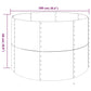 Plantenbak 100X100X68 Cm Gepoedercoat Staal Grijs