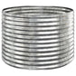 Plantenbak 100X100X68 Cm Gepoedercoat Staal Zilverkleurig