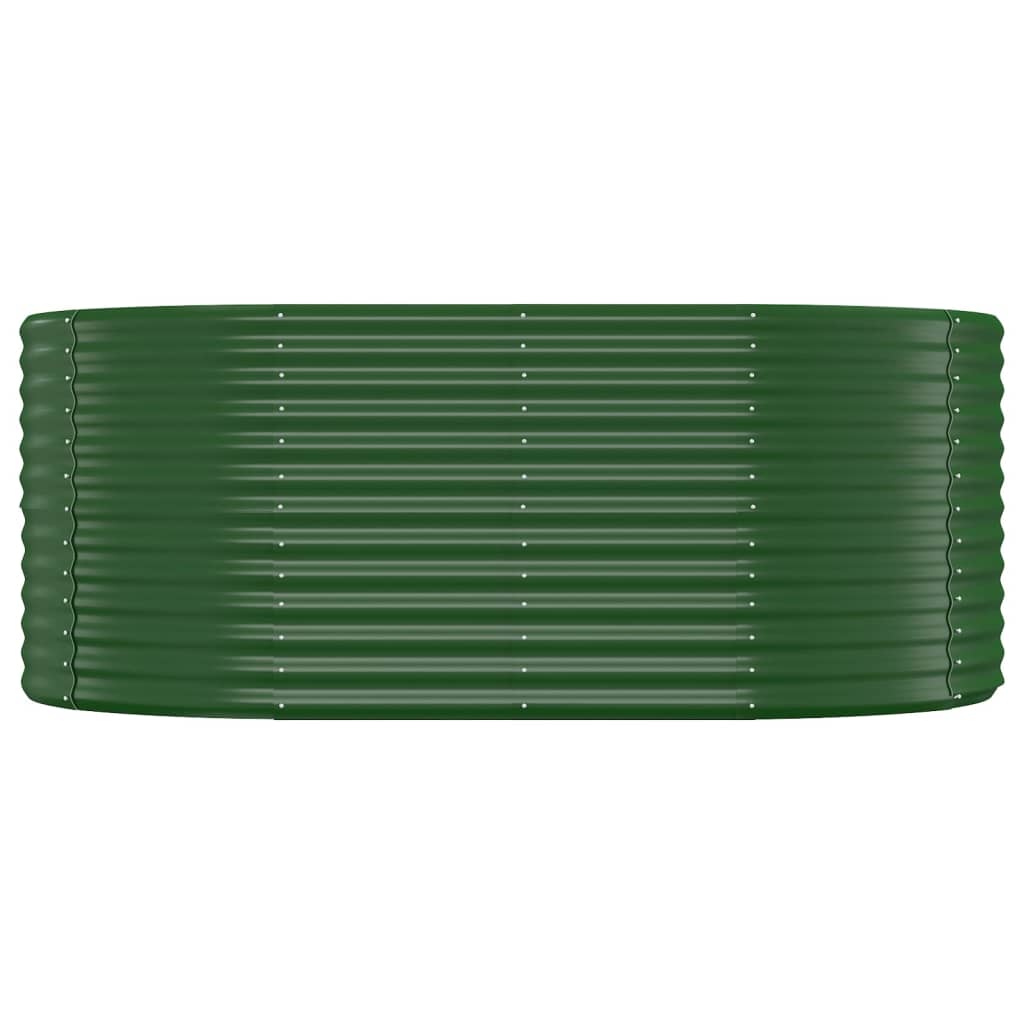 Plantenbak 175X100X68 Cm Gepoedercoat Staal Groen