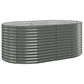 Plantenbak 175X100X68 Cm Gepoedercoat Staal Grijs