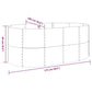 Plantenbak 175X100X68 Cm Gepoedercoat Staal Grijs
