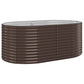 Plantenbak 175X100X68 Cm Gepoedercoat Staal Bruin