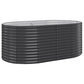 Plantenbak 175X100X68 Cm Gepoedercoat Staal Antracietkleurig