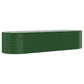 Plantenbak 322X100X68 Cm Gepoedercoat Staal Groen