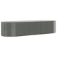 Plantenbak 322X100X68 Cm Gepoedercoat Staal Grijs