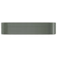 Plantenbak 322X100X68 Cm Gepoedercoat Staal Grijs