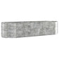 Plantenbak 322X100X68 Cm Gepoedercoat Staal Zilverkleurig