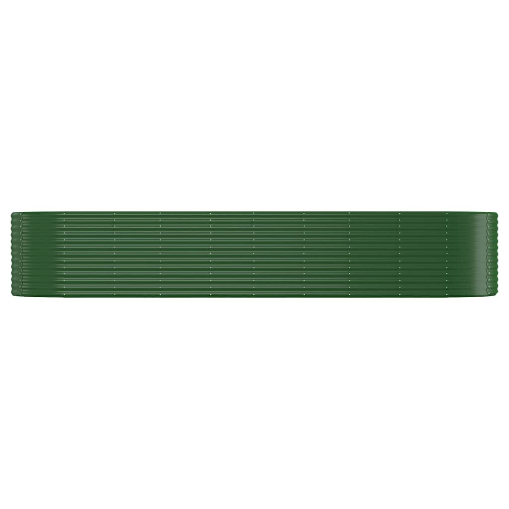 Plantenbak 396X100X68 Cm Gepoedercoat Staal Groen
