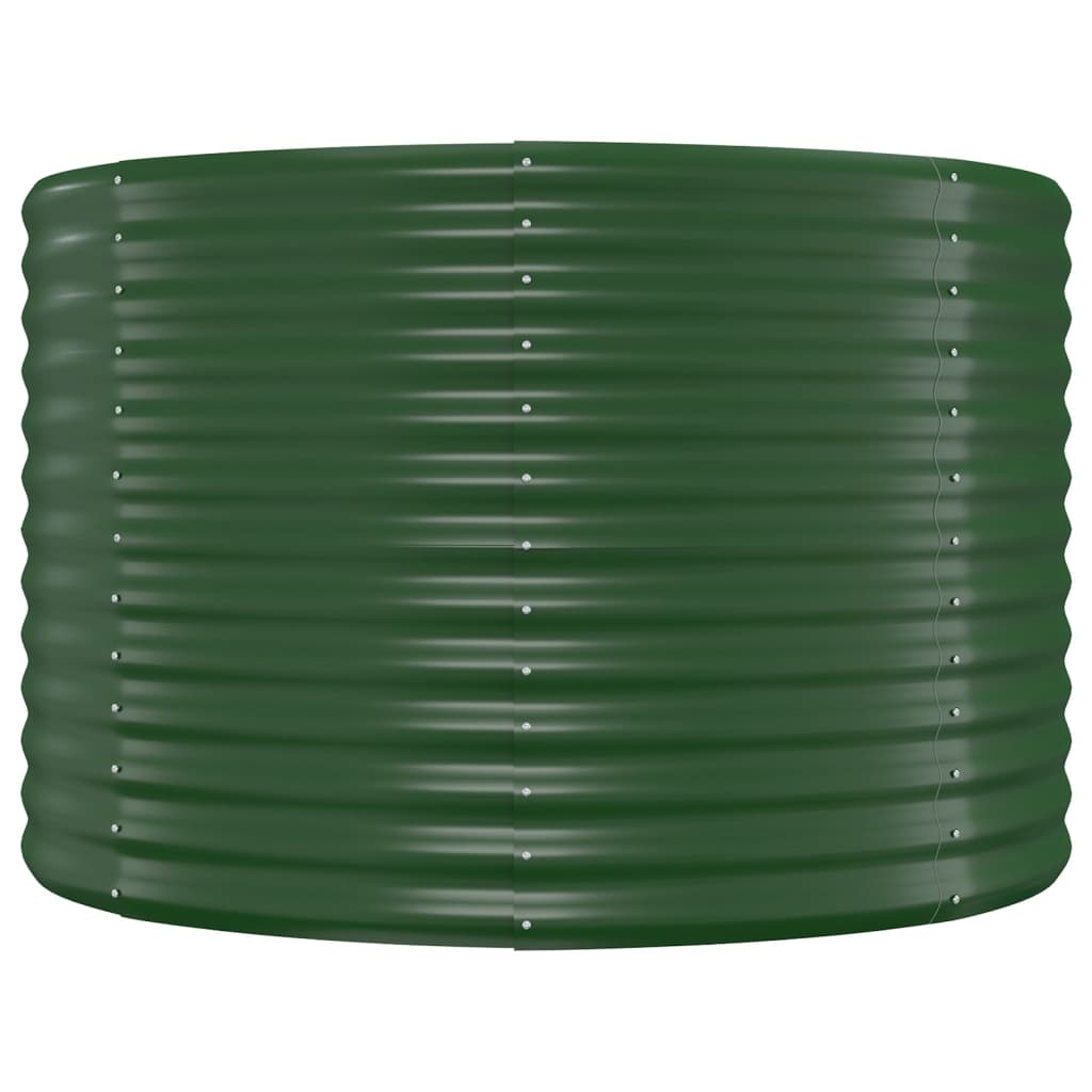 Plantenbak 396X100X68 Cm Gepoedercoat Staal Groen