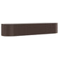 Plantenbak 396X100X68 Cm Gepoedercoat Staal Bruin