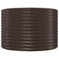 Plantenbak 396X100X68 Cm Gepoedercoat Staal Bruin