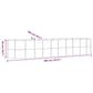 Plantenbak 396X100X68 Cm Gepoedercoat Staal Bruin