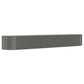 Plantenbak 507X100X68 Cm Gepoedercoat Staal Grijs