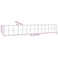 Plantenbak 507X100X68 Cm Gepoedercoat Staal Grijs