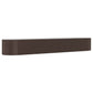Plantenbak 507X100X68 Cm Gepoedercoat Staal Bruin