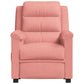 Fauteuil Verstelbaar Fluweel Roze