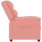 Fauteuil Verstelbaar Fluweel Roze