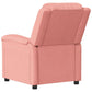 Fauteuil Verstelbaar Fluweel Roze