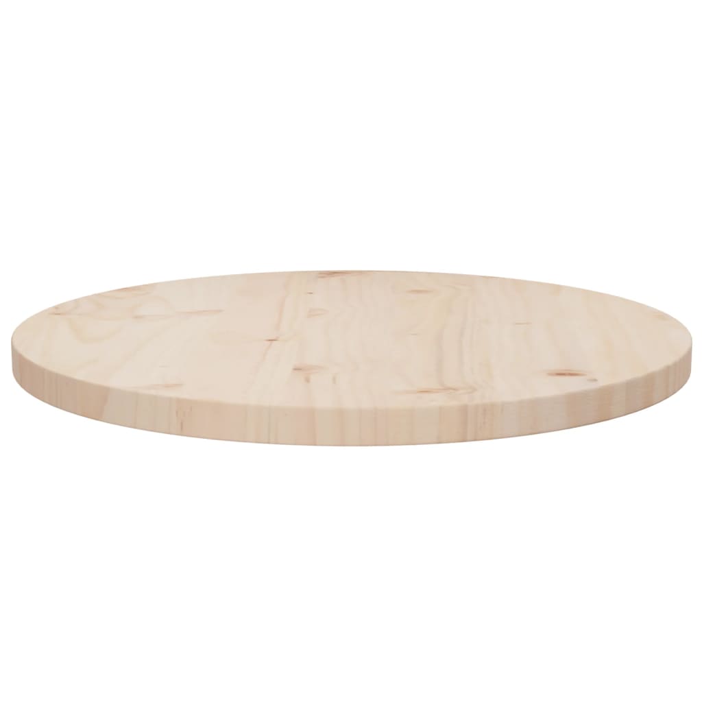 Tafelblad Ø50X2,5 Cm Massief Grenenhout