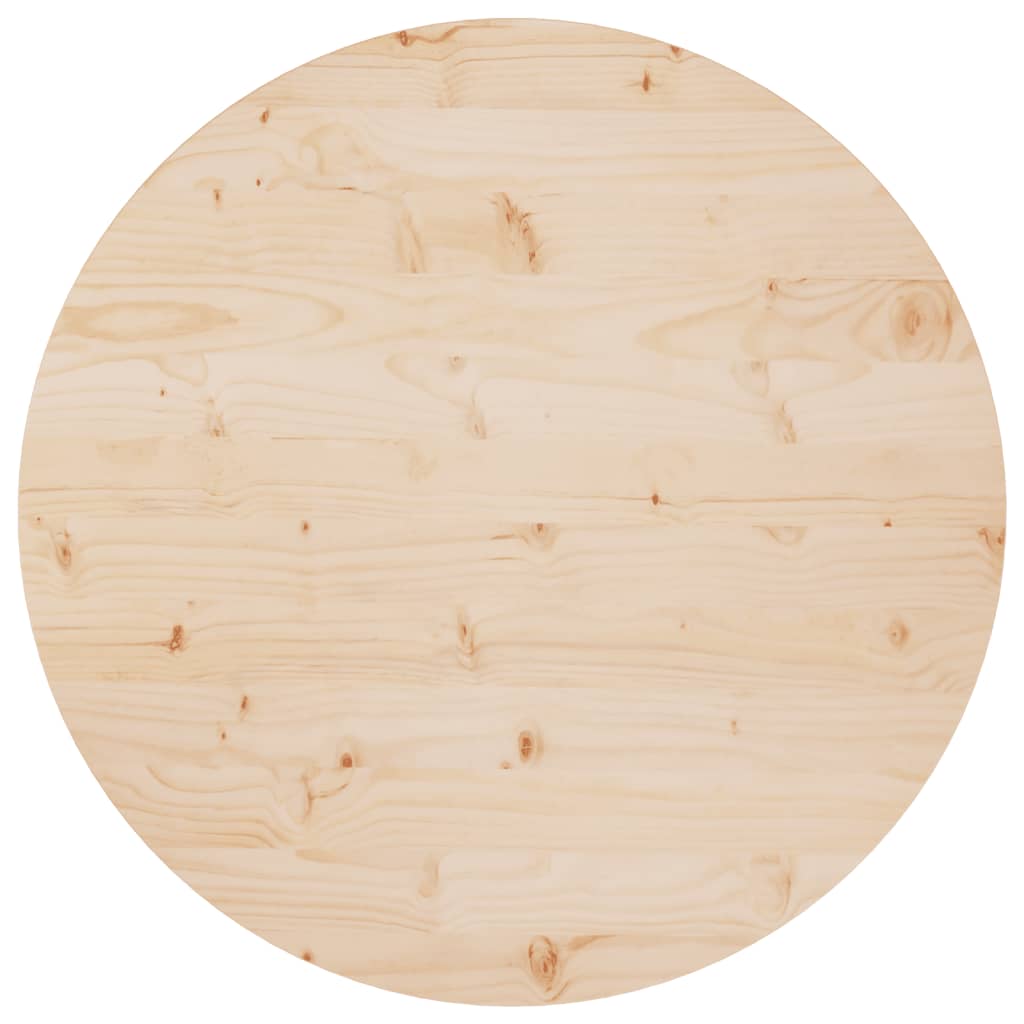 Tafelblad Ø80X2,5 Cm Massief Grenenhout