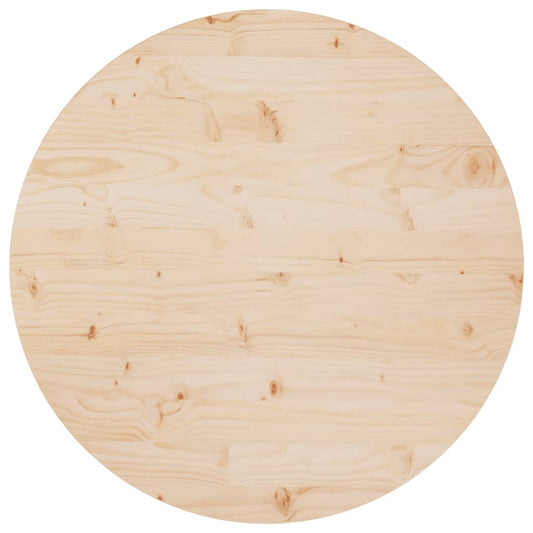 Tafelblad Ø80X2,5 Cm Massief Grenenhout