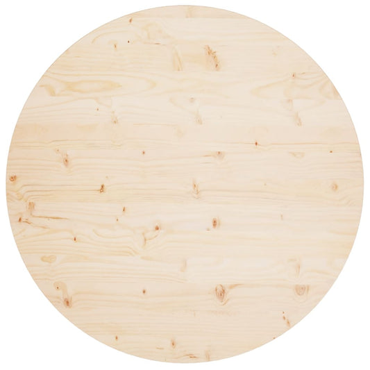 Tafelblad Ø90X2,5 Cm Massief Grenenhout