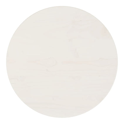 Tafelblad Ø40X2,5 Cm Massief Grenenhout Wit