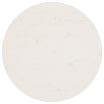 Tafelblad Ø60X2,5 Cm Massief Grenenhout Wit