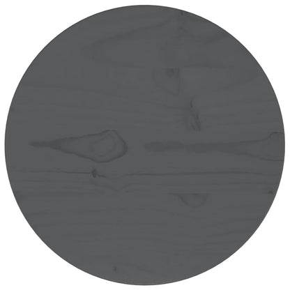 Tafelblad Ø30X2,5 Cm Massief Grenenhout Grijs