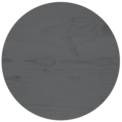 Tafelblad Ø40X2,5 Cm Massief Grenenhout Grijs
