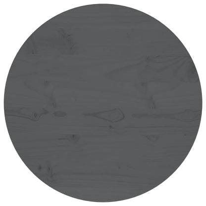 Tafelblad Ø50X2,5 Cm Massief Grenenhout Grijs
