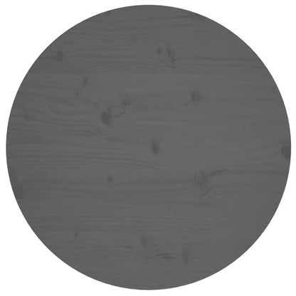 Tafelblad Ø60X2,5 Cm Massief Grenenhout Grijs