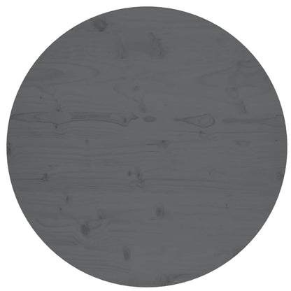 Tafelblad Ø70X2,5 Cm Massief Grenenhout Grijs