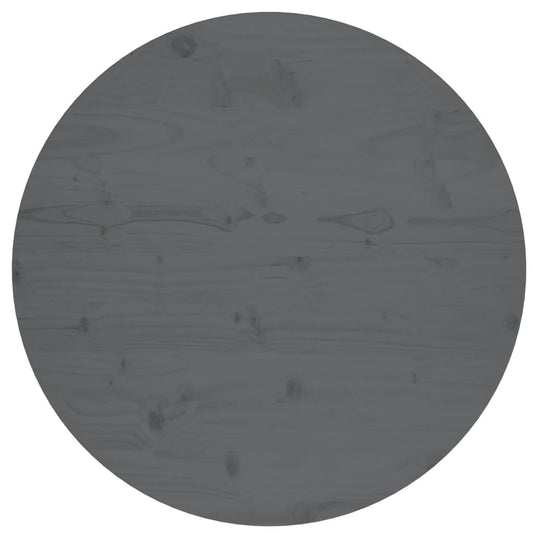 Tafelblad Ø70X2,5 Cm Massief Grenenhout Grijs