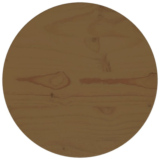 Tafelblad Ø30X2,5 Cm Massief Grenenhout Bruin