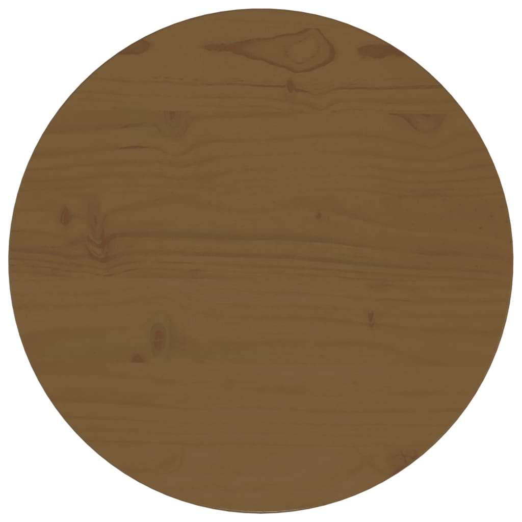 Tafelblad Ø40X2,5 Cm Massief Grenenhout Bruin