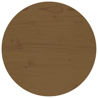 Tafelblad Ø40X2,5 Cm Massief Grenenhout Bruin