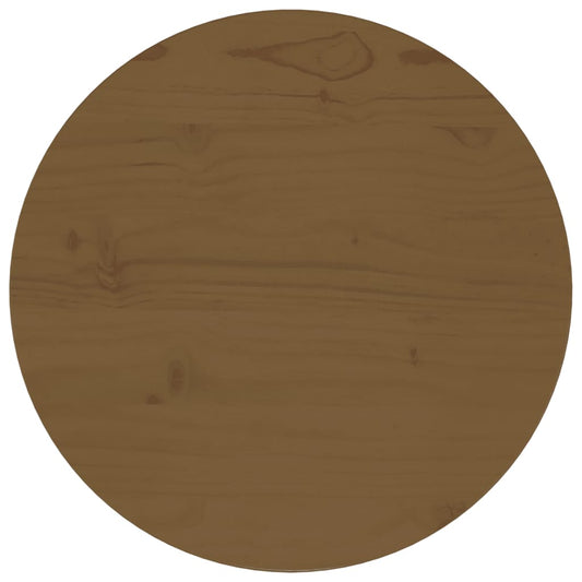 Tafelblad Ø40X2,5 Cm Massief Grenenhout Bruin
