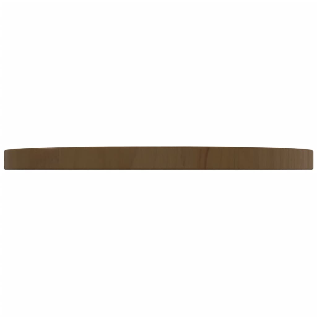 Tafelblad Ø40X2,5 Cm Massief Grenenhout Bruin