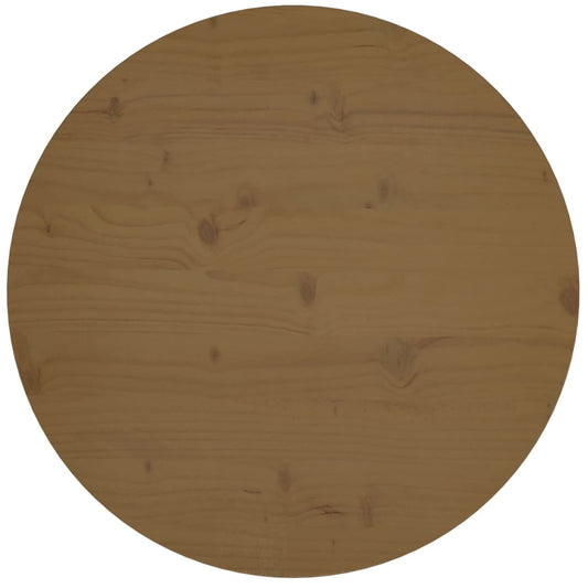 Tafelblad Ø60X2,5 Cm Massief Grenenhout Bruin