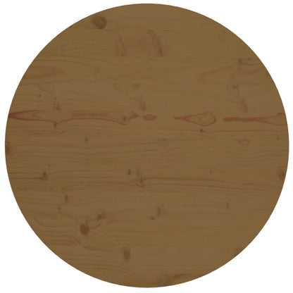 Tafelblad Ø70X2,5 Cm Massief Grenenhout Bruin