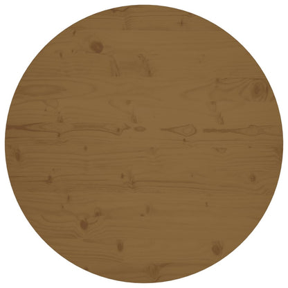 Tafelblad Ø80X2,5 Cm Massief Grenenhout Bruin