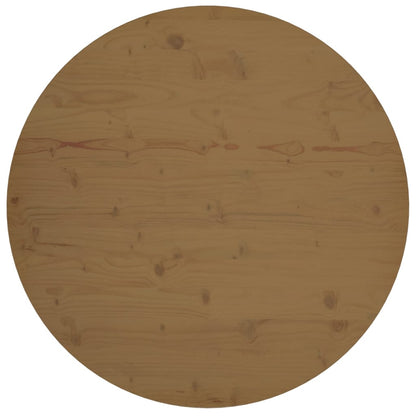 Tafelblad Ø90X2,5 Cm Massief Grenenhout Bruin