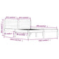 Bedframe Grenenhout Honingbruin 135X190 Cm 4Ft6 Double