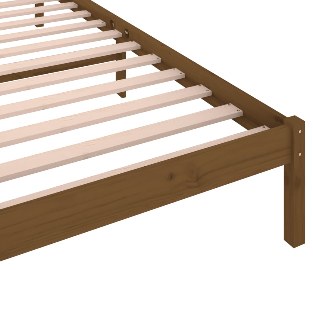 Bedframe Massief Grenenhout Honingbruin 90X200 Cm