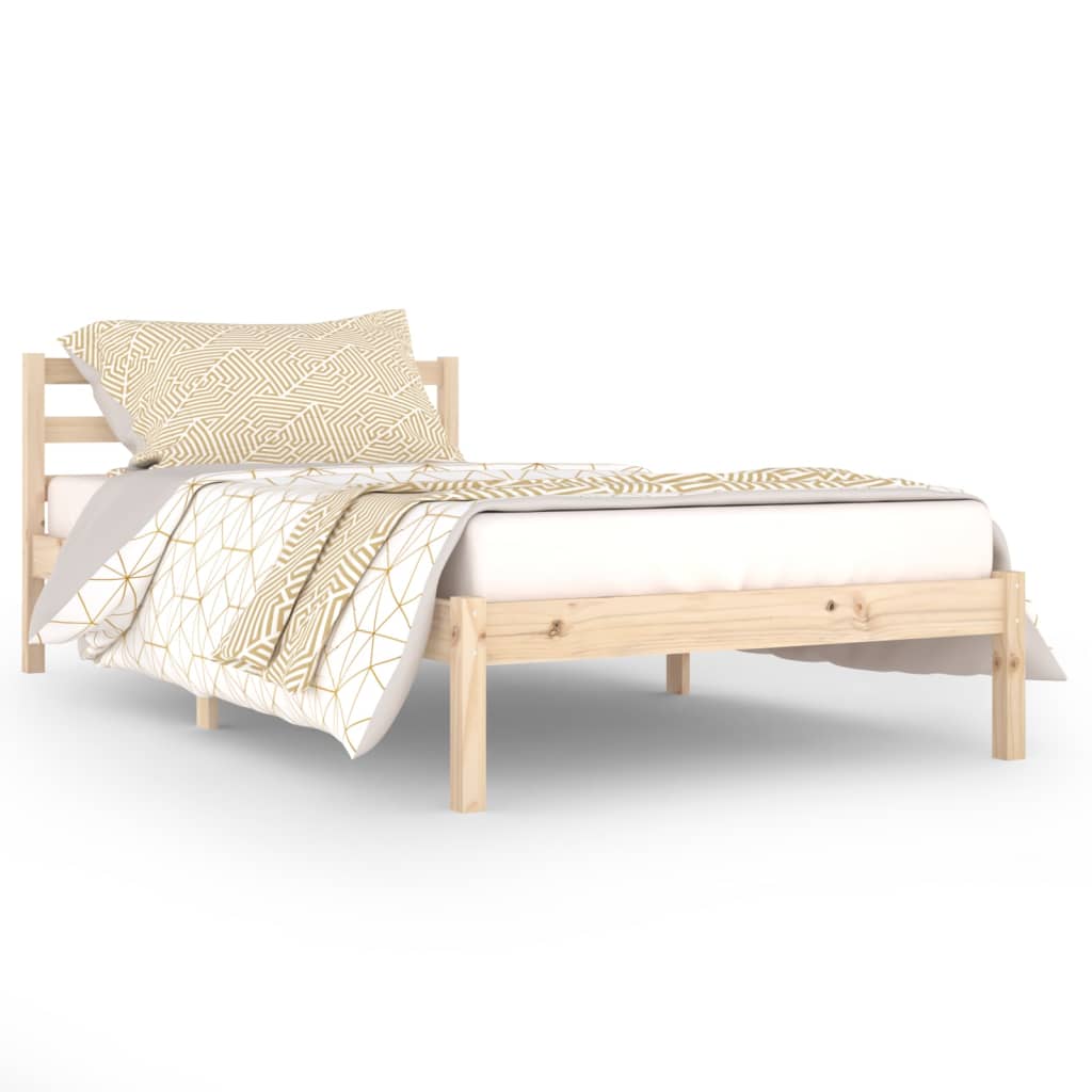 Bedframe Massief Grenenhout 100X200 Cm