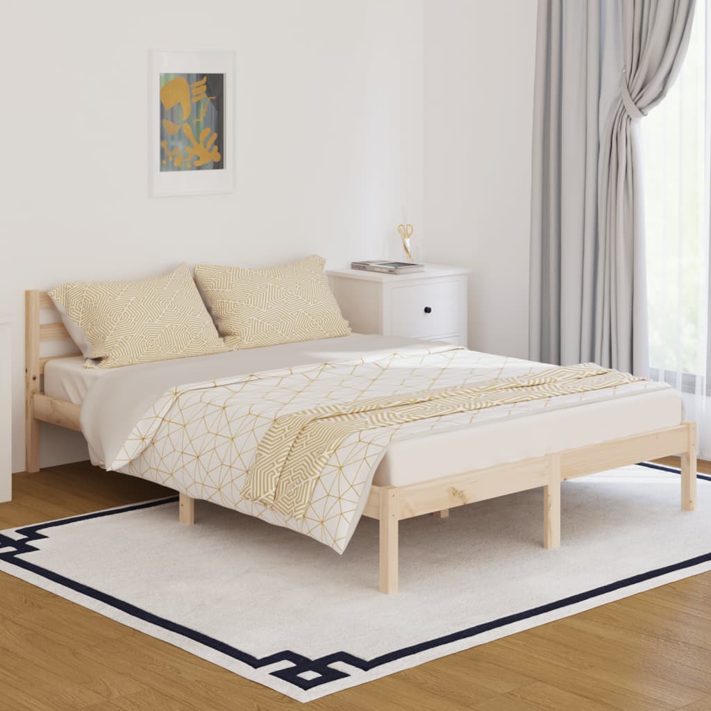 Bedframe Massief Grenenhout 140X200 Cm