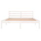 Bedframe Massief Grenenhout Wit 140X200 Cm