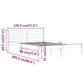 Bedframe Massief Grenenhout Wit 140X200 Cm