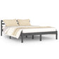 Bedframe Massief Grenenhout Grijs 140X200 Cm